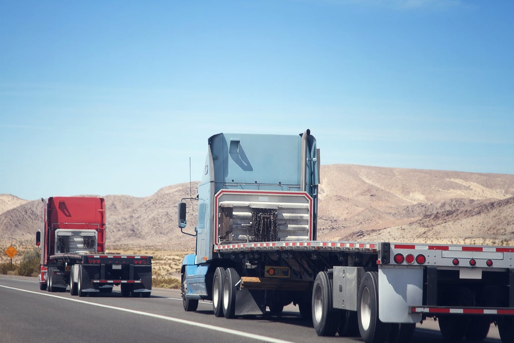 Flatbeds in the Desert